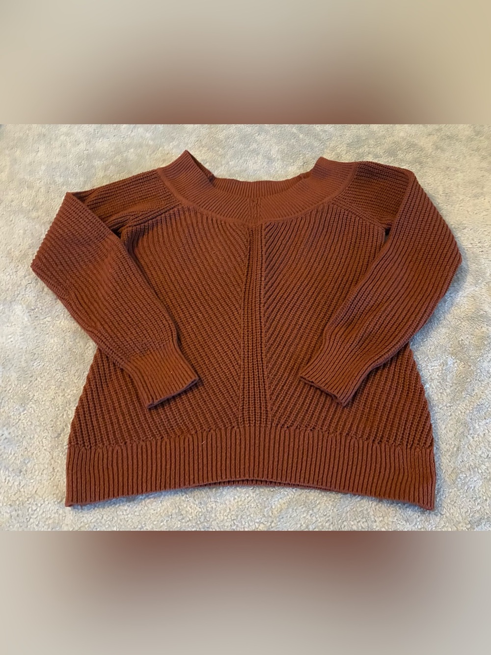Women’s Abercrombie & Finch Rust Brown Women’s Knit Sweater Size Large